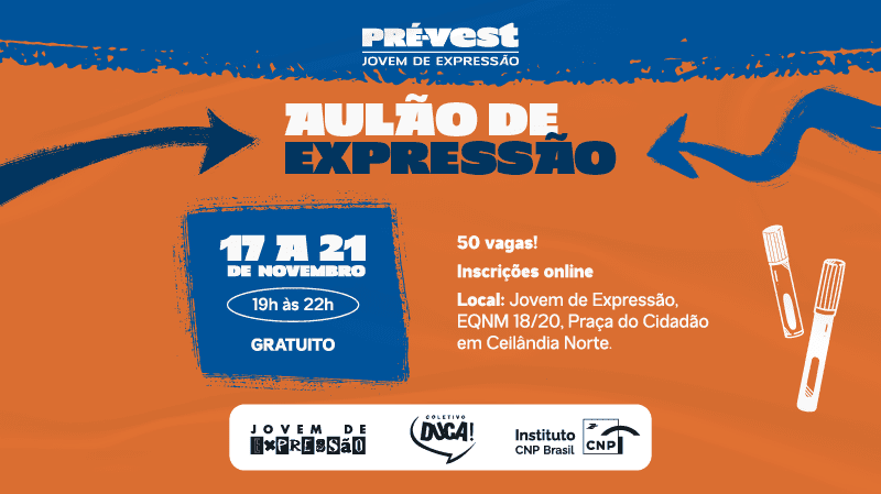 Aulão de Expressão prepara jovens de Ceilândia para o Vestibular e PAS da UnB