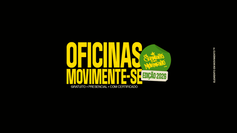 Oficinas Movimente-se: Jovem de Expressão e Festival Elemento em Movimento abrem inscrições para formações gratuitas voltadas ao mercado criativo