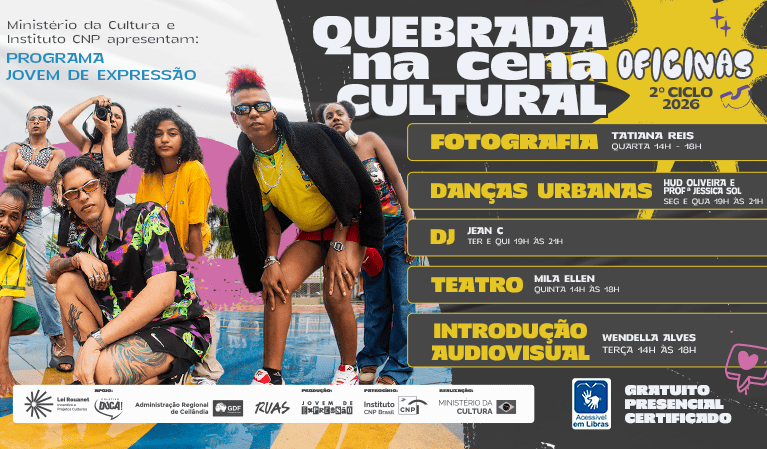 Quebrada na Cena Cultural abre mais de 100 vagas para cursos gratuitos