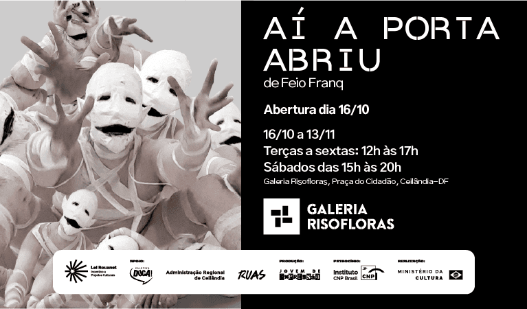 Todo encontro gera ficção: Galeria Risofloras abre exposição do artista Feio Franq em Ceilândia