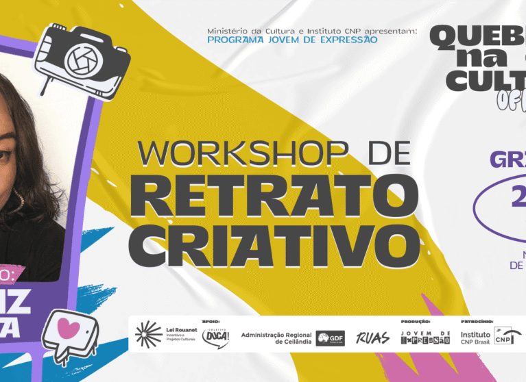 Workshop de Retrato Criativo integra formação em fotografia do projeto Quebrada na Cena Cultural